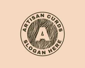 Wood Log Furniture logo design