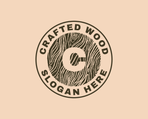 Wood Log Furniture logo design