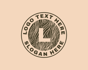 Home Decor - Wood Log Furniture logo design