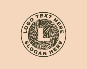 Wood Log Furniture Logo
