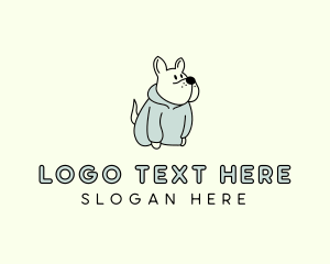 Jacket - Cute Dog Hoodie logo design