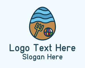 Outdoor - Beach Resort Egg logo design