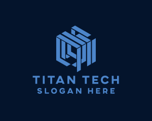 Cyber Tech Cube logo design