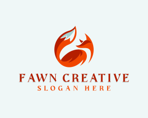 Wild Fox Animal logo design