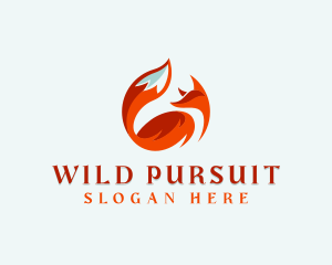 Wild Fox Animal logo design