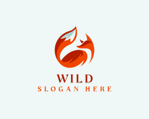 Wild Fox Animal logo design