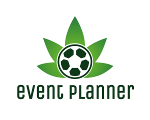 Smoke - Soccer Ball Cannabis Weed logo design