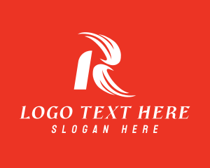 Transportation - Fast Speed Letter R logo design