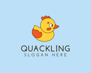 Cartoon Rubber Ducky logo design