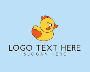 Baby Boutique - Cartoon Rubber Ducky logo design