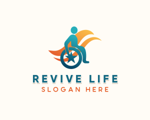 Rehabilitation - Charity Disability Foundation logo design