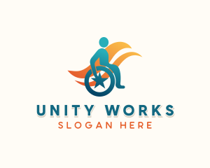 Inclusive - Charity Disability Foundation logo design