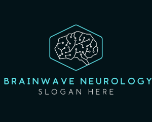 Neurology - Brain Information Circuit logo design