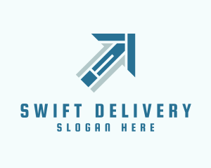 Logistics Courier Arrow  logo design