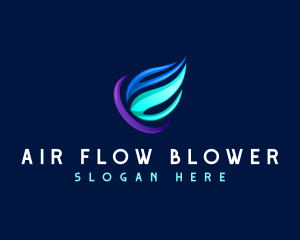 HVAC Air Ventilation logo design