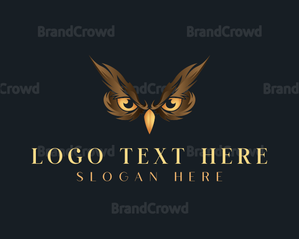 Bird Owl Eyes Logo