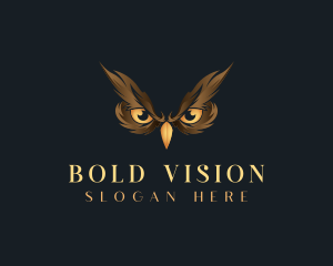 Bird Owl Eyes logo design