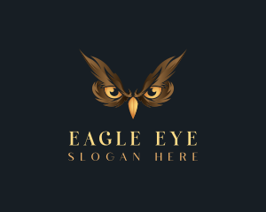 Bird Owl Eyes logo design