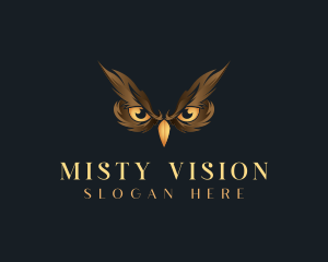 Bird Owl Eyes logo design