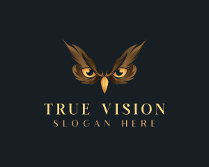 Bird Owl Eyes logo design