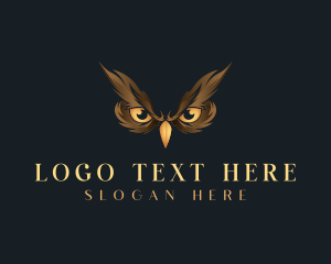 Hunter - Bird Owl Eyes logo design