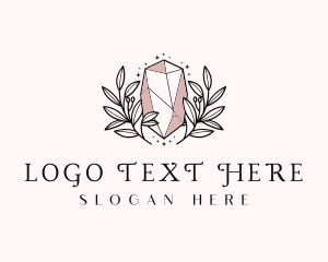 Womens - Crystal Gem Jewel logo design