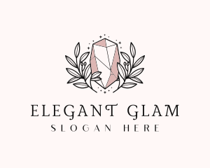 Glamorous - Crystal Gem Jewel logo design
