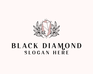 Crystal Wreath  Jewel logo design