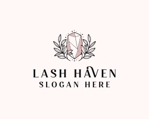 Crystal Wreath  Jewel logo design