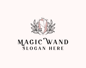 Crystal Wreath  Jewel logo design