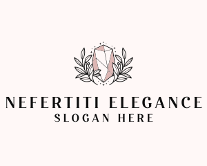 Crystal Wreath  Jewel logo design