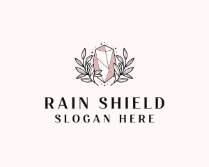 Crystal Wreath  Jewel logo design