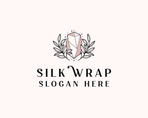 Crystal Wreath  Jewel logo design