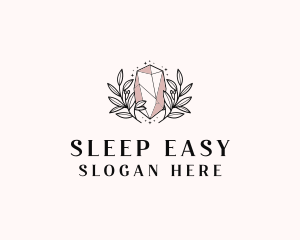 Crystal Wreath  Jewel logo design