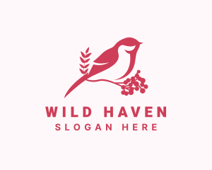 Sparrow Bird Perch logo design