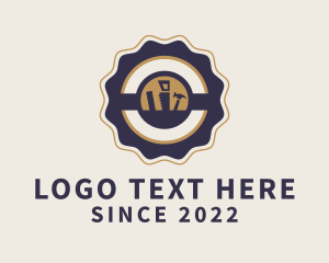 Modern - Construction Renovation Tools logo design