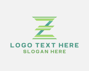 Letter Wv - Modern Geometric Company Letter Z logo design
