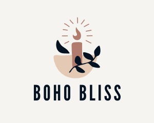 Boho Handicraft Candle  logo design