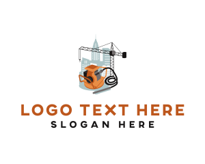 Construction Equipment - Urban Construction Concrete Vibrator logo design