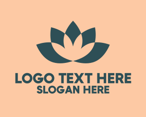 Lotus Yoga Flower Logo