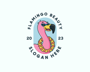 Flamingo - Summer Flamingo Bird logo design