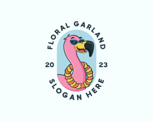 Garland - Summer Flamingo Bird logo design