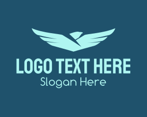 Airport - Aviation Eagle Wings logo design