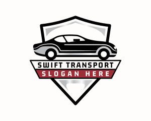 Transportation Car Shield logo design