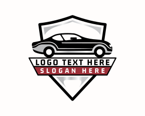 Road Trip - Transportation Car Shield logo design