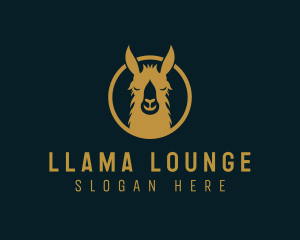 Llama Animal Wildlife logo design