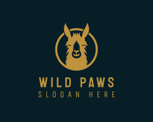 Llama Animal Wildlife logo design