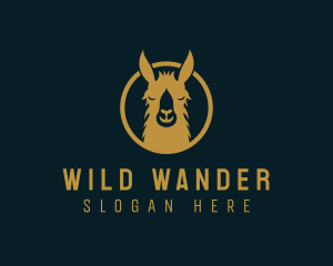 Llama Animal Wildlife logo design