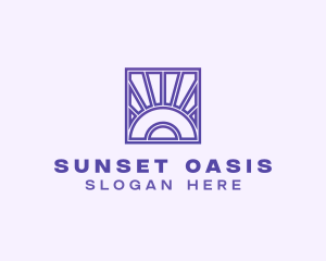 Sunset Textile Company logo design