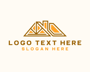 Geometric Roof Cabin Logo